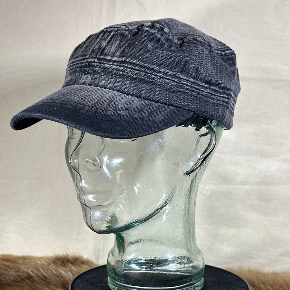Conductor Black Denim Cap - Picture 1 of 5